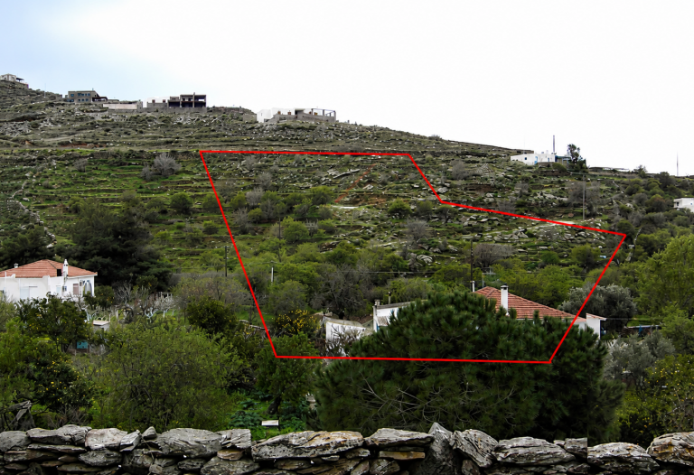 Prime Sea View Plot in Otzias, Kea &ndash; Building Permit Included 